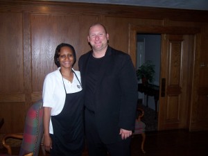 Judson High School Orchestra Director Richard Helsley with LynK Experience owner